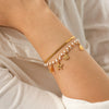 Wholesale Women's Minimalist Ins Style Geometric Stainless Steel Electroplated Bracelet Set With Shell And Starfish Pendant