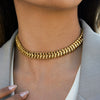 Wholesale Women's Minimalist Light Luxury Geometric Stainless Steel Electroplated Choker Necklace