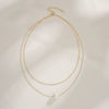 Wholesale Women's Minimalist Natural Geometric S925 Sterling Silver Pearl Necklace With Electroplating