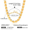Wholesale Women's Minimalist Retro Geometric Light Luxury Electroplated Stainless Steel Chain Necklace Jewelry