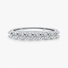 Wholesale Women's Modern Geometric S925 Sterling Silver Diamond Ring With Gem Inlaid
