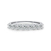 Wholesale Women's Modern Geometric S925 Sterling Silver Diamond Ring With Gem Inlaid