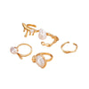 Wholesale Women's Modern Minimalist Geometric Alloy Ring With Hollow Out Cross And Lines Electroplated Design