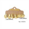 Wholesale Women's Modern Minimalist Geometric Plastic Electroplated Starfish Irregular Lava Drop Earring Set