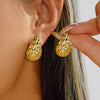Wholesale Women's Modern Minimalist Geometric Plastic Electroplated Starfish Irregular Lava Drop Earring Set