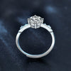 Wholesale Women's Moissanite Open Ring 925 Sterling Silver Kstyle With Animal Zodiac Antlers Pattern Electroplated Jewelry