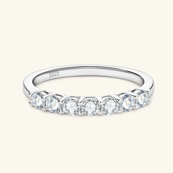 Wholesale Women's Moissanite Ring 925 Sterling Silver Geometric Design Electroplated
