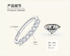 Wholesale Women's Moissanite Ring 925 Sterling Silver Geometric Design Electroplated
