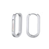 Wholesale Women's Motherofpearl Geometric Stainless Steel Earrings With Vacuum Real Gold Plating