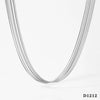 Wholesale Women's Multi Layer Chain Necklace And Bracelet Set Stainless Steel Minimalist Style Regular Chain Electroplating Treatment