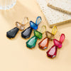 Wholesale Women's Multi Layer Geometric Acetate Plate Earrings With Electroplating Treatment