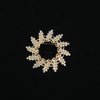 Wholesale Women's Multifunctional Diamondencrusted Geometric Zinc Alloy Electroplated Ring Brooch Clothing Pin Accessories