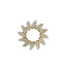 Wholesale Women's Multifunctional Diamondencrusted Geometric Zinc Alloy Electroplated Ring Brooch Clothing Pin Accessories