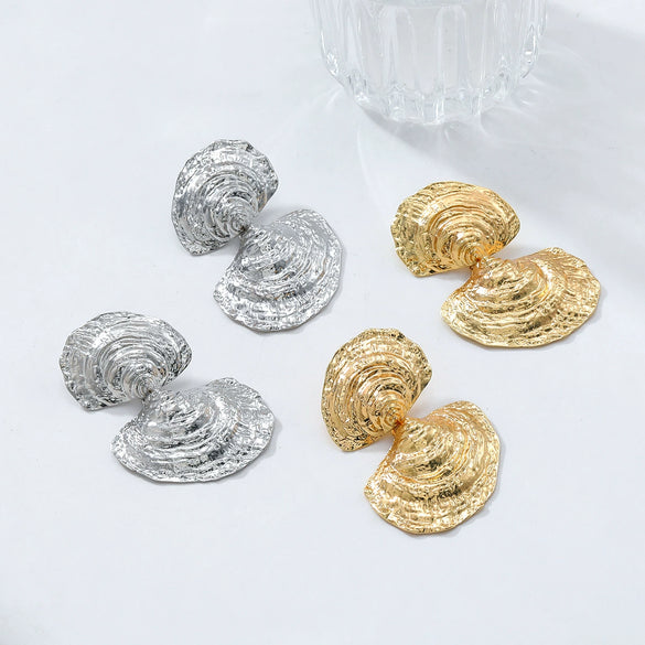 Wholesale Women's Multilayer Geometric Zinc Alloy Earrings With Electroplating Fashion Style