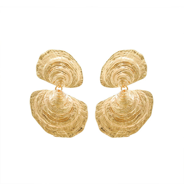 Wholesale Women's Multilayer Geometric Zinc Alloy Earrings With Electroplating Fashion Style