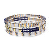 Wholesale Women's Multilayer Handwoven Beaded Bracelet Glass Colored Glaze Geometric Style Jewelry