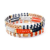 Wholesale Women's Multilayer Handwoven Beaded Bracelet Glass Colored Glaze Geometric Style Jewelry