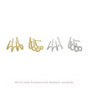 Wholesale Women's Multilayer Metal Style S925 Sterling Silver Microinlaid Zircon Geometric Earrings
