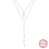 Wholesale Women's Multilayer Pearl Clavicle Necklace S925 Sterling Silver Geometric Electroplated
