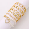Wholesale Women's Multilayer Retro Alloy Geometric Bracelet With Electroplating