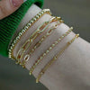 Wholesale Women's Multilayer Retro Alloy Geometric Bracelet With Electroplating