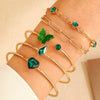 Wholesale Women's Multilayer Retro Alloy Geometric Bracelet With Electroplating