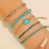 Wholesale Women's Multilayer Retro Alloy Geometric Bracelet With Electroplating
