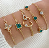 Wholesale Women's Multilayer Retro Alloy Geometric Bracelet With Electroplating