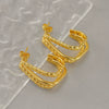 Wholesale Women's Multilayer Stainless Steel Geometric Fashion Electroplated Earrings