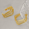 Wholesale Women's Multilayer Stainless Steel Geometric Fashion Electroplated Earrings