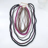 Wholesale Women's Multilayered Handwoven Beaded Necklace Plastic Resin Geometric Style