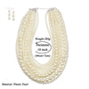 Wholesale Women's Multilayered Imitation Pearl Exaggerated Long Sweater Chain Necklace With Snake Bone Chain And Pearlescent Treatment British Retro And Geometric Style