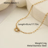 Wholesale Women's Multilayered Pearl Necklace Stainless Steel Geometric Pattern Electroplated Highend Jewelry