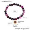 Wholesale Women's Natural Agate And 316L Stainless Steel Fashion Geometric Bracelet With Electroplating