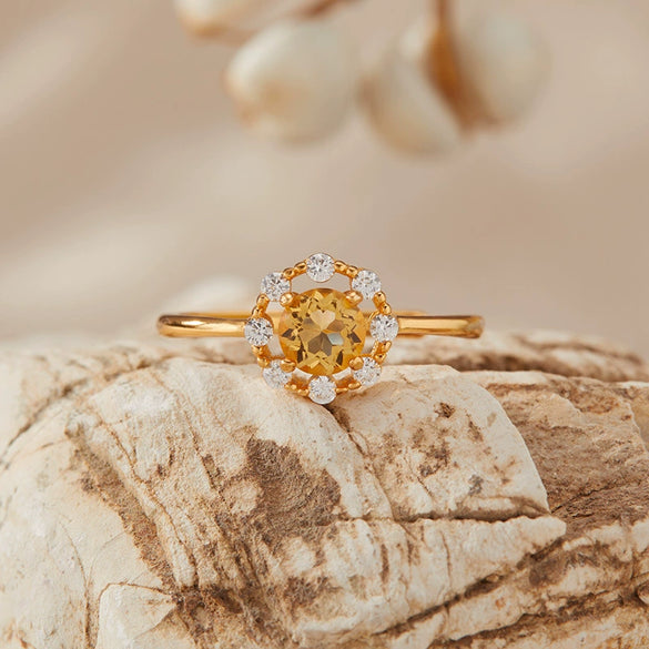 Wholesale Women's Natural Amethyst Citrine Colorful Gemstone Geometric Crystal S925 Sterling Silver Light Luxury Earring Set Jewelry