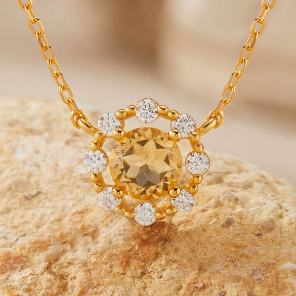 Wholesale Women's Natural Amethyst Citrine Colorful Gemstone Geometric Crystal S925 Sterling Silver Light Luxury Earring Set Jewelry