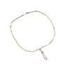 Wholesale Women's Natural Baroque Pearl Necklace With Retro Niche Design Pendant And Geometric Styling High End Sweater Chain