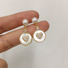 Wholesale Women's Natural Freshwater Pearl Earrings In Oblate Shape S925 Sterling Silver Color Retaining