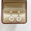 Wholesale Women's Natural Freshwater Pearl Earrings In Oblate Shape S925 Sterling Silver Color Retaining