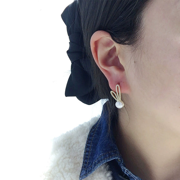 Wholesale Women's Natural Freshwater Pearl Oblate Earrings S925 Sterling Silver 18K Goldfilled