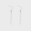 Wholesale Women's Natural Freshwater Pearl Tassel Earrings With Geometric Pattern Pvd Furnace Vacuum Real Gold Plated Stainless Steel Ear Needles Highend Minimalist Accessories