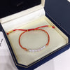 Wholesale Women's Natural Freshwater Pearl Woven Bracelet With 18K Gold In Perfect Circle Shape For Good Luck