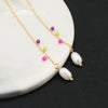 Wholesale Women's Natural Pearl Geometric Earrings With Original Minimalist Design And Electroplating Technique