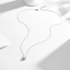 Wholesale Women's Natural Pearl Inlaid Geometric S925 Sterling Silver Cross Chain Necklace