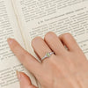 Wholesale Women's Natural Peridot Eyes Pattern Polished Electroplated 925 Silver Ring