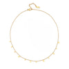 Wholesale Women's Natural Stone And Stainless Steel Geometric Vintage Handbeaded Clavicle Chain Necklace With Brass Star Pendant And Electroplating
