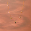 Wholesale Women's Natural Stone Stainless Steel Real Gold Plated Necklaces