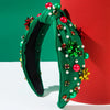 Wholesale Women's Natural Style Christmas Hair Band Plastic Resin Inlaid With Pearls Flower Accessories