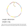 Wholesale Women's Natural Style Handwoven Geometric Clavicle Chain Necklace With Pearl And Organic Glass
