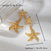 Wholesale Women's Natural Style Stainless Steel Jewelry With Starfish Embossed Design And Electroplating Process